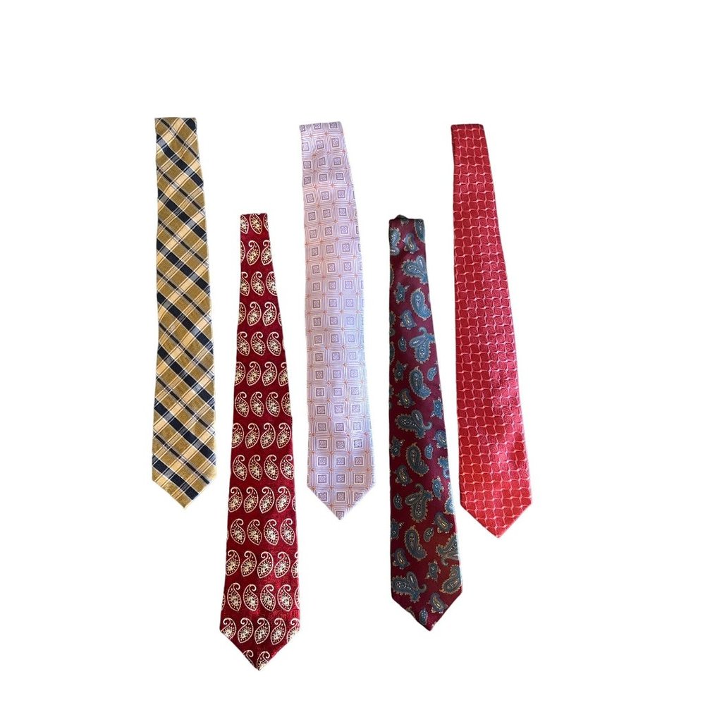 5 Luxury Ties Sak Fifth Ave, Geoffrey, Brioni,Hart Shaffer & Mark,